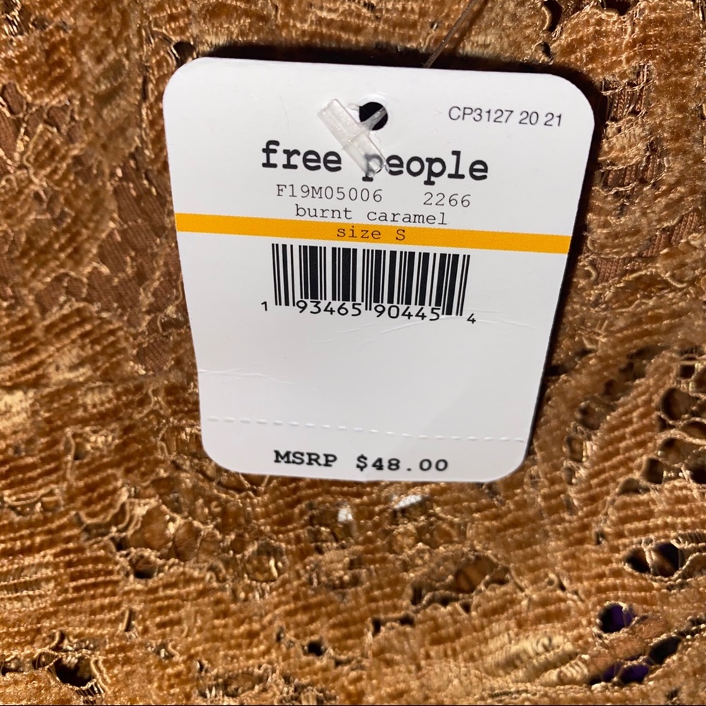 NWT Free People Celine Velvet Bralette - Picture 3 of 4